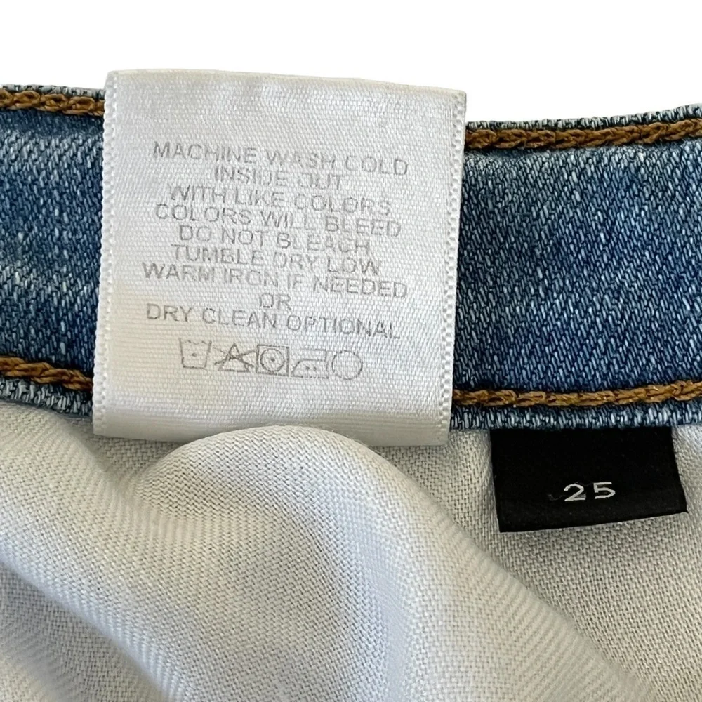 Flying Monkey Denim Skirt with Frayed Hem Size Waist 25 / 0